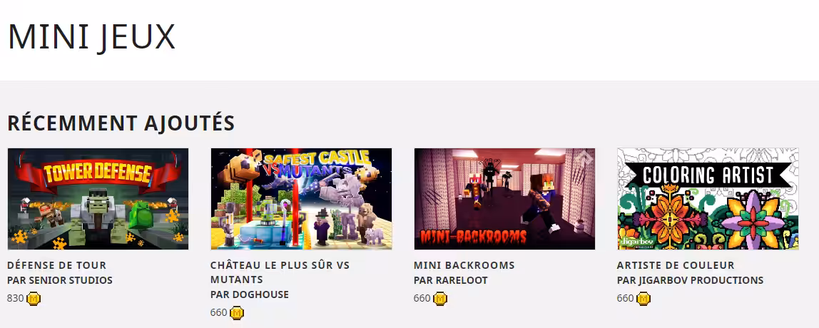 mini jeux