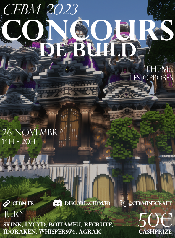 CFBM 2023 concours de build affiche