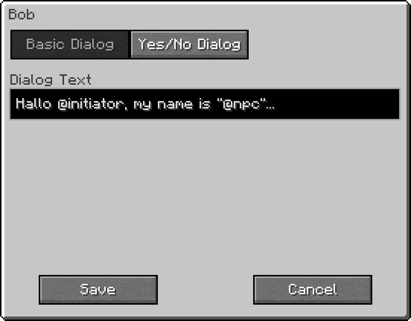 basic dialog setup