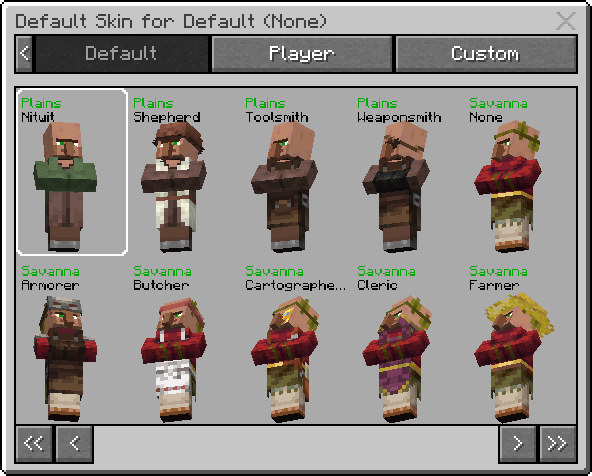 default skin