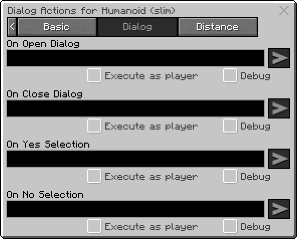 dialog actions