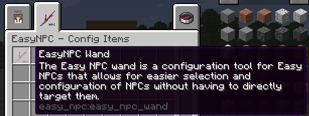 easy npc wand