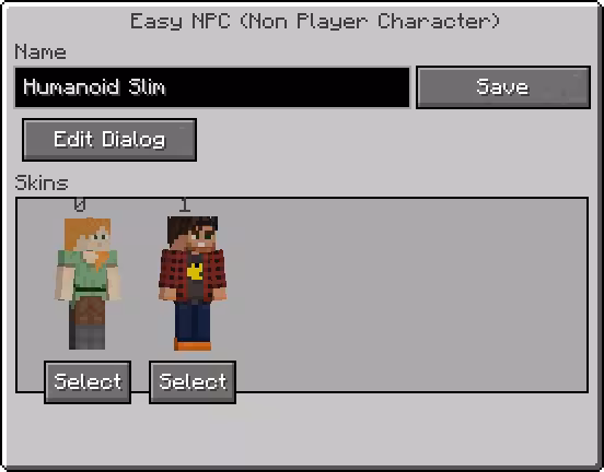 humanoid slim npc
