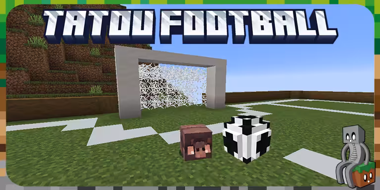 Un joueur utilise le Tatou pour en faire un Ballon de Football tatou-football-minecraft