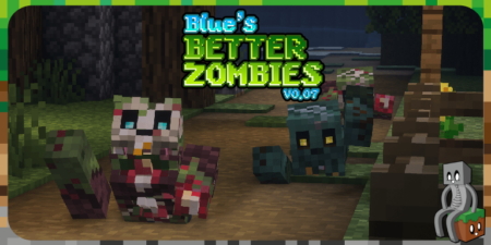 Blue's Better Zombies : Resource Pack Minecraft