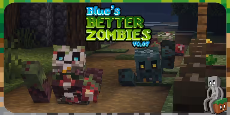 Blue's Better Zombies : Resource Pack Minecraft