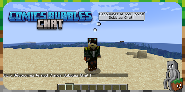 Comics Bubbles Chat : Mod Minecraft