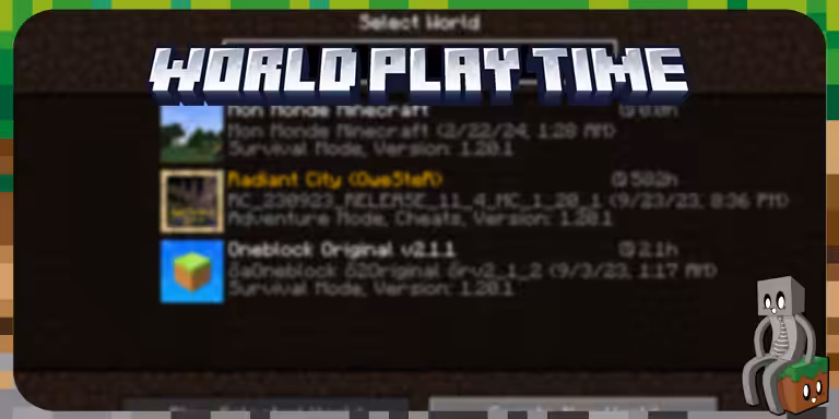 World Play Time : Mod Minecraft