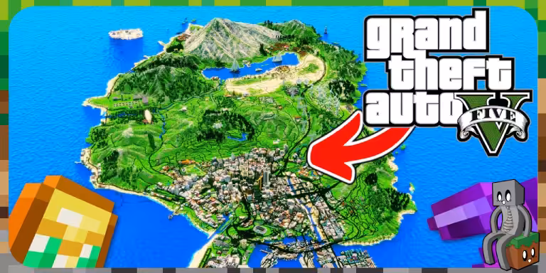 Un joueur reproduit la carte de GTA 5 dans Minecraft en mode Hardcore