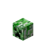 Une tête de creeper