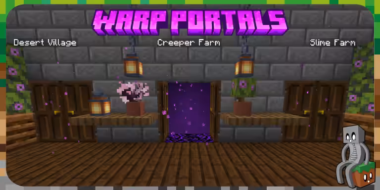 Warp Portals - Mod Minecraft