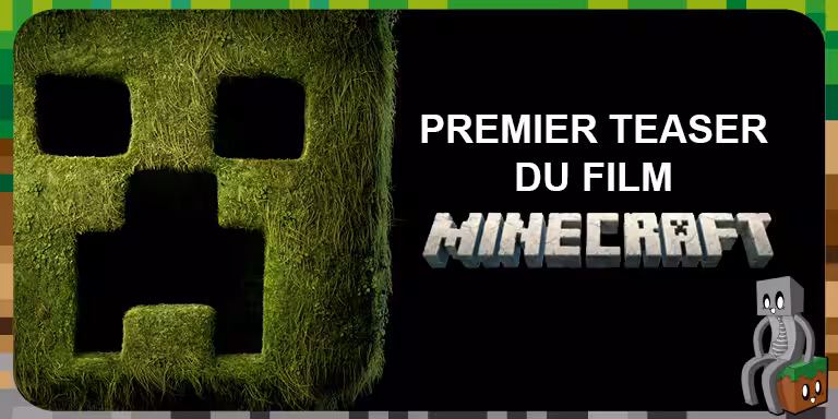 Découvrez le teaser officiel du film Minecraft ! Film Minecraft