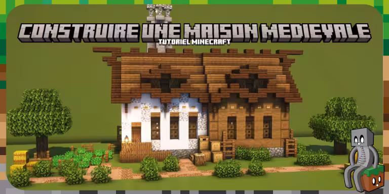 Maison Médiévale Minecraft : tutoriel de construction Maison Medievale guide