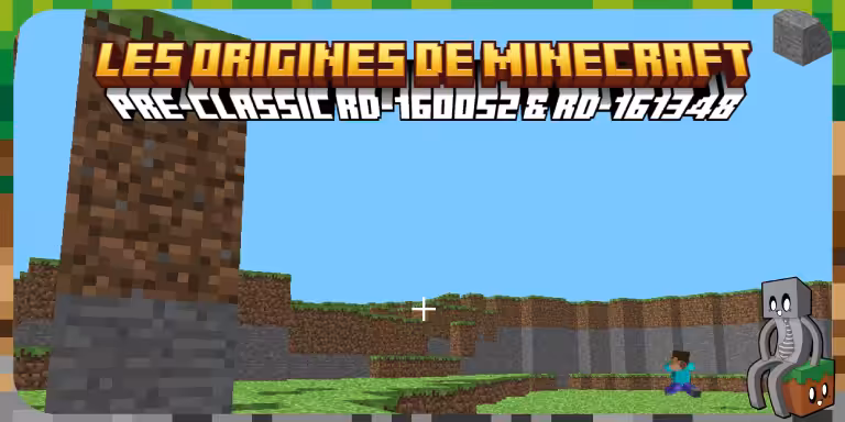 Versions pre-Classic rd-160052 & rd-161348 - Les origines de Minecraft pre-Classic rd-160052 & rd-161348