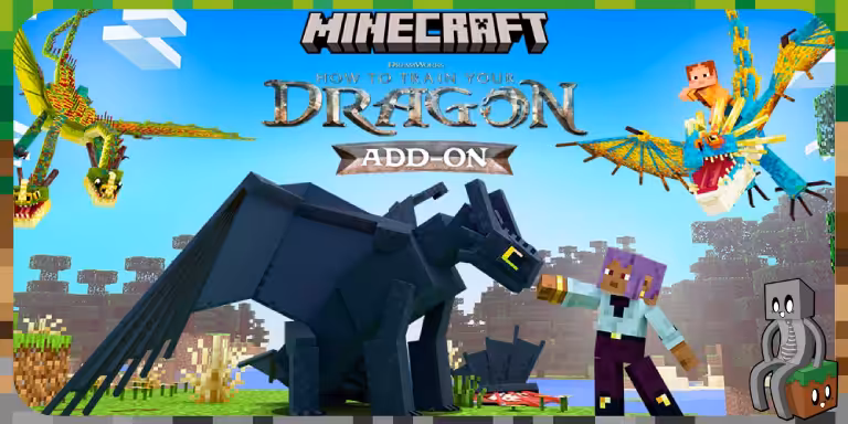 Minecraft Bedrock accueille l’univers de Dragons avec un nouvel add-on Minecraft _ How to train your dragon