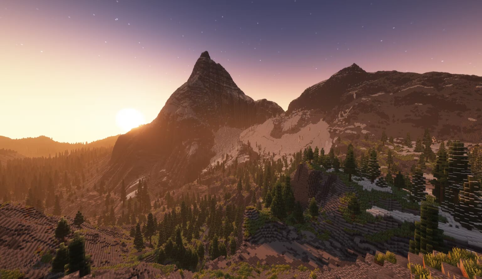 [Map] Alpenrealm - Carte Montagneuse 6k x 6k [1.20.4] - Minecraft-France
