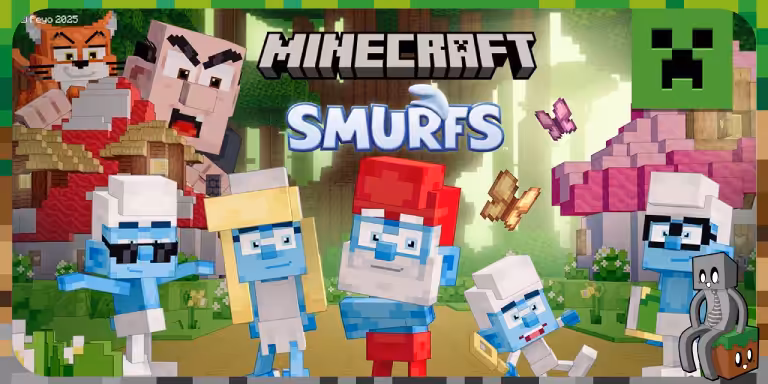 Les Schtroumpfs s’invitent dans Minecraft avec un DLC haut en couleurs Les Schtroumpfs s’invitent dans Minecraft