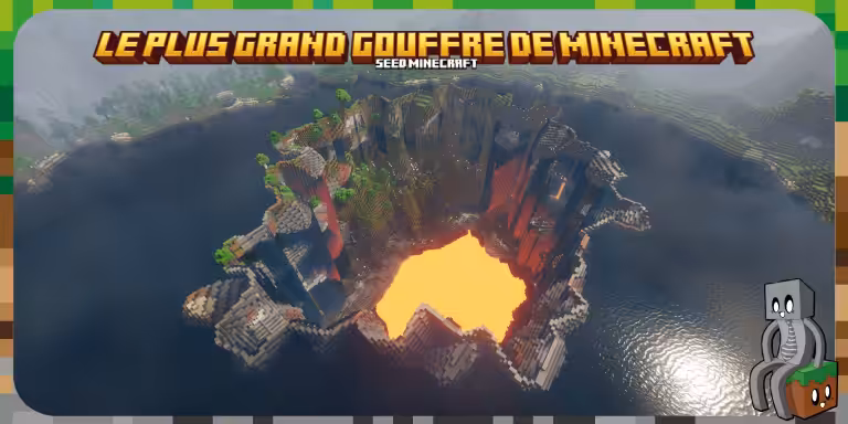 Seed Gouffre Minecraft