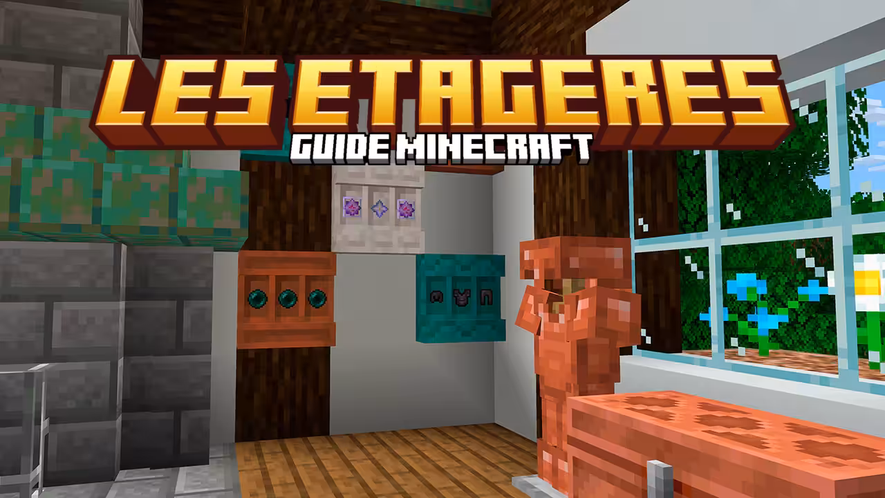 etagères Minecraft
