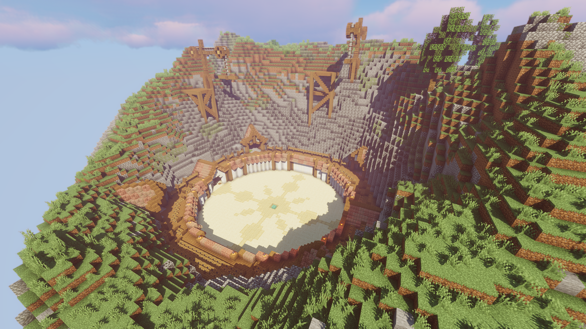 Arène du serveur Minecraft