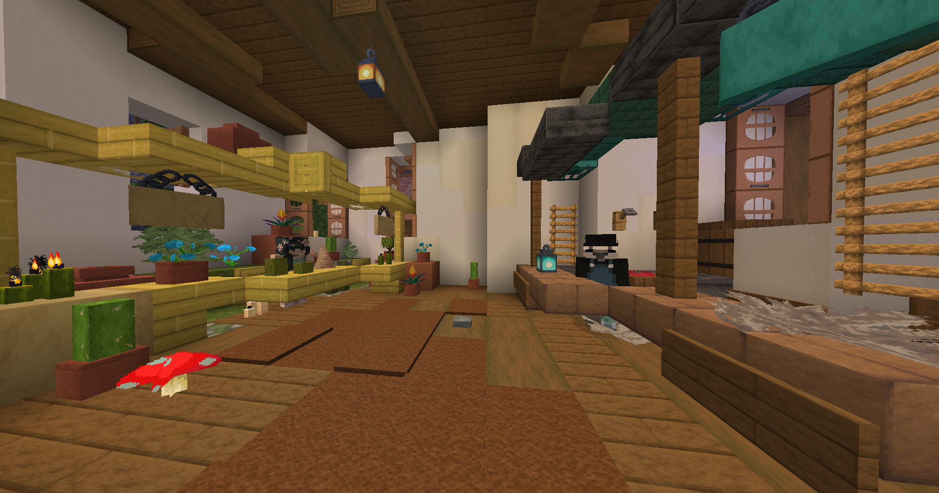 Quelques stands du shop du serveur de Minecraft-France