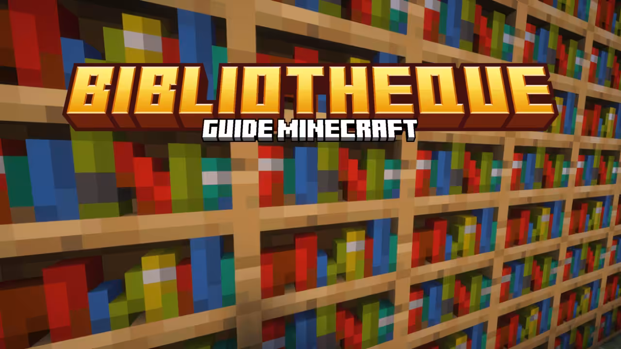 Bibliothèque (Bookshelf) - Guide Minecraft Bibliothèque Minecraft