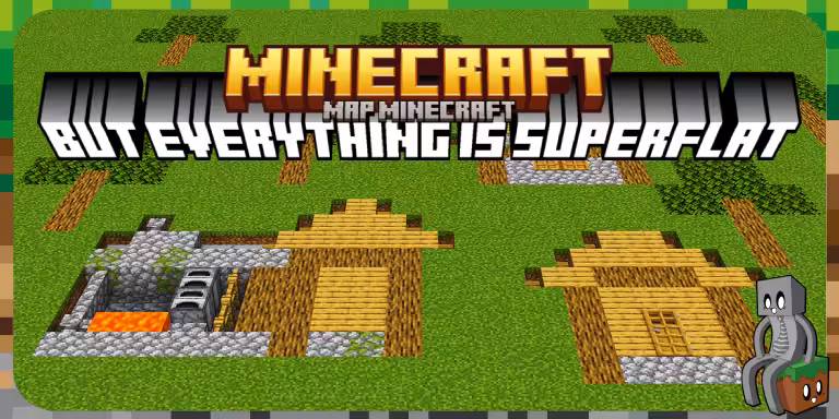 Minecraft But Everything is Superflat