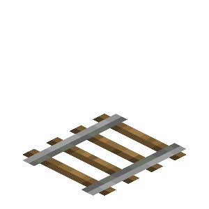 Apparence du rail dans Minecraft