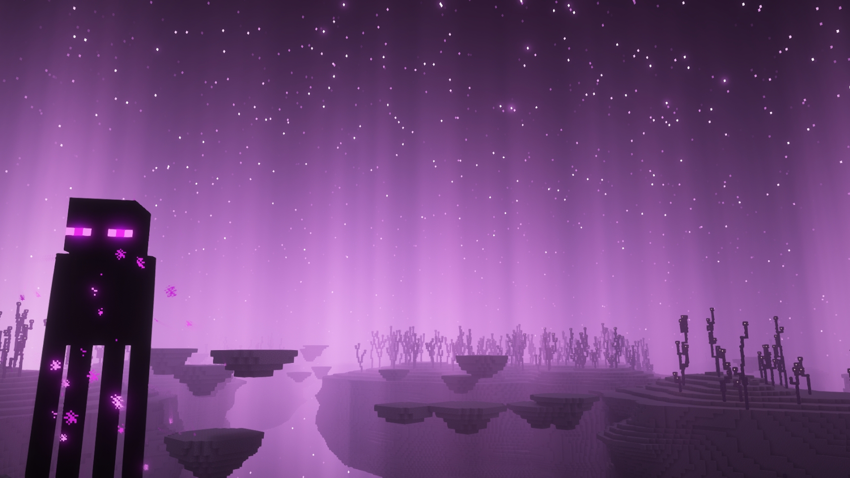 Minecraft – End étoilé et éclairage rehaussé avec Fantasy Shaders