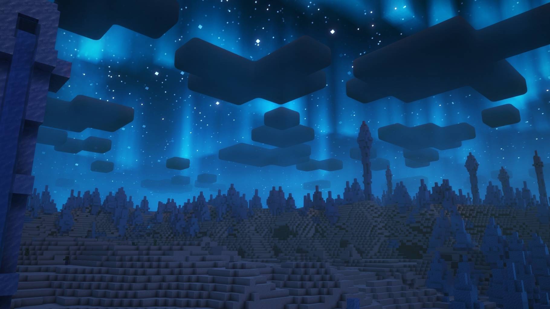 Minecraft – nuit bleutée et ciel vivant avec Fantasy Shaders