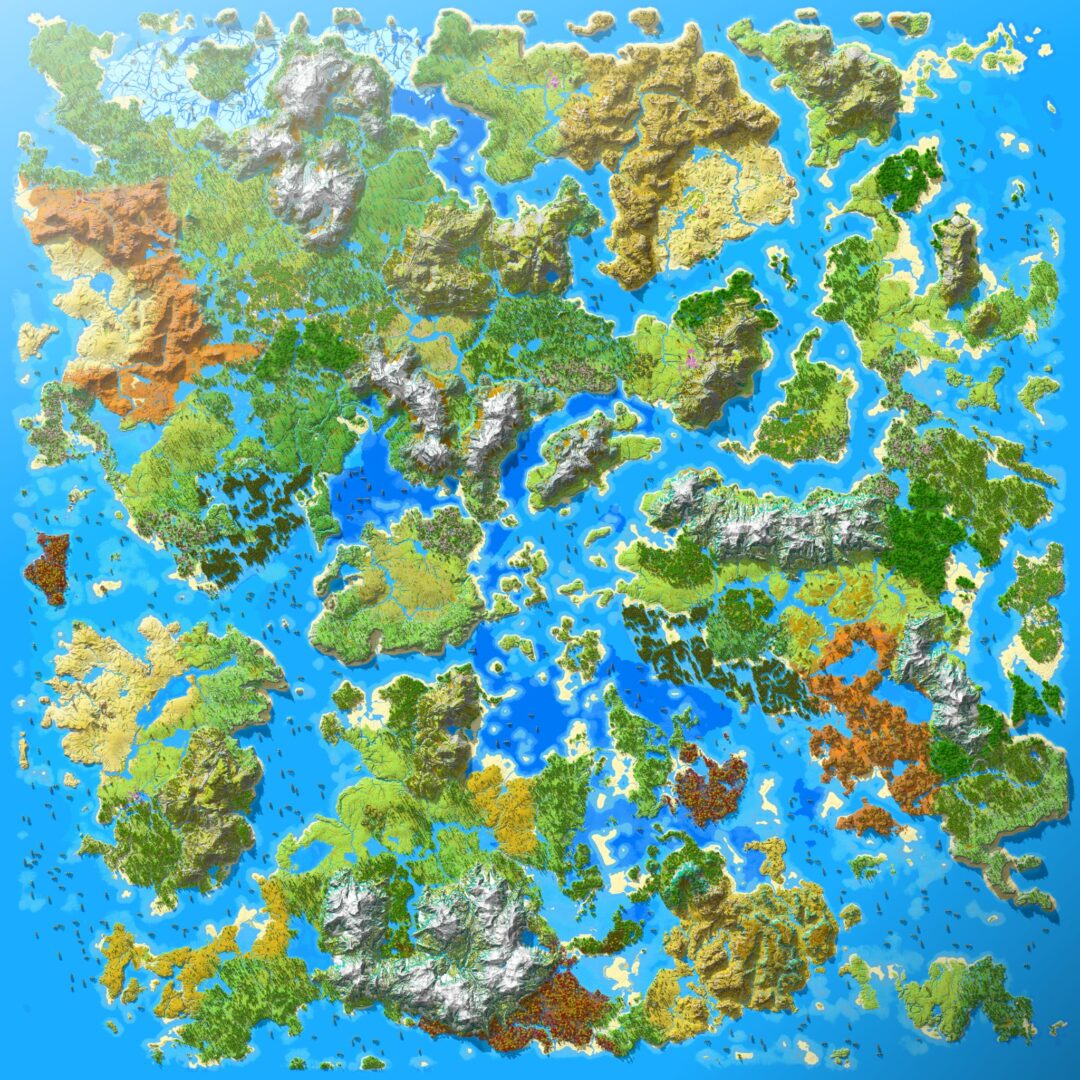 Carte du monde Bloomval