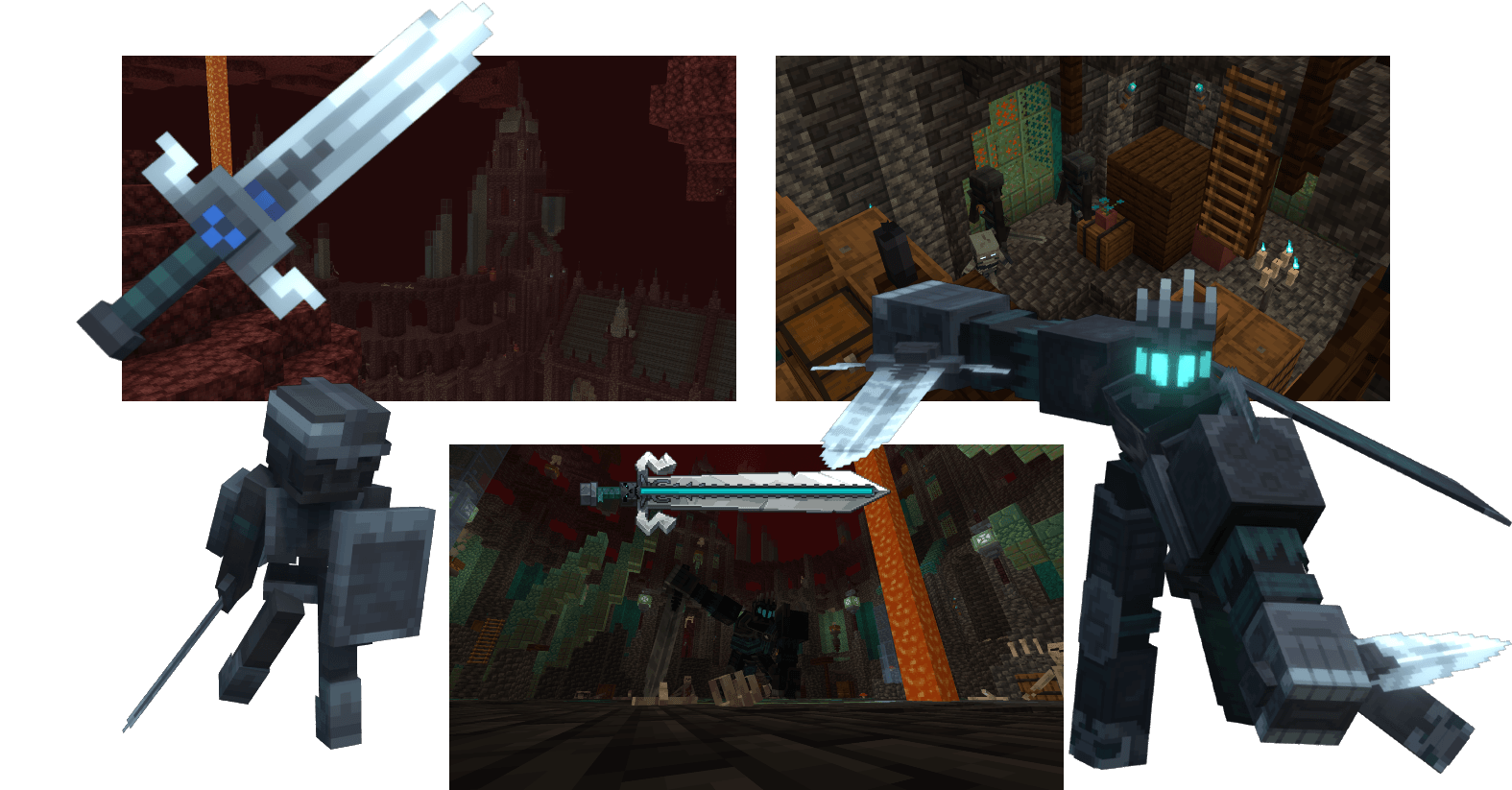 Le Chevalier des enfers dans sa forteresse du Nether dans Minecraft.