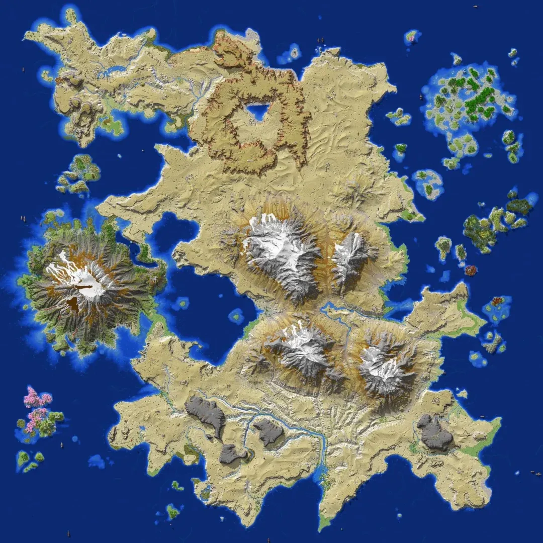 Carte du monde Ottabergon