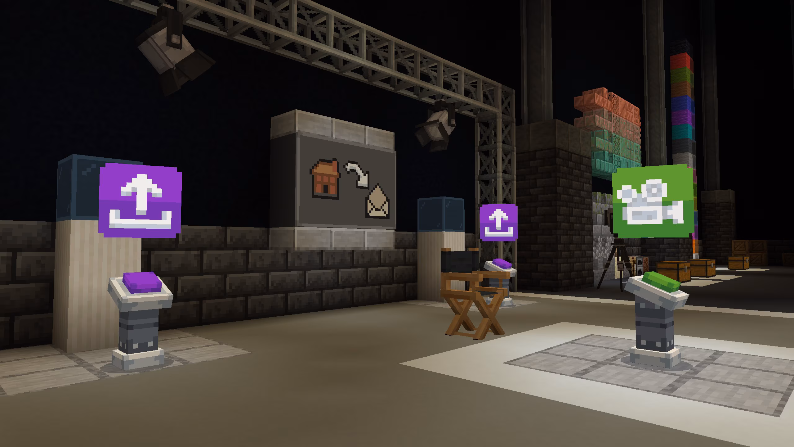Capture en jeu de la carte officielle du concours Minecraft Movie Build Challenge
