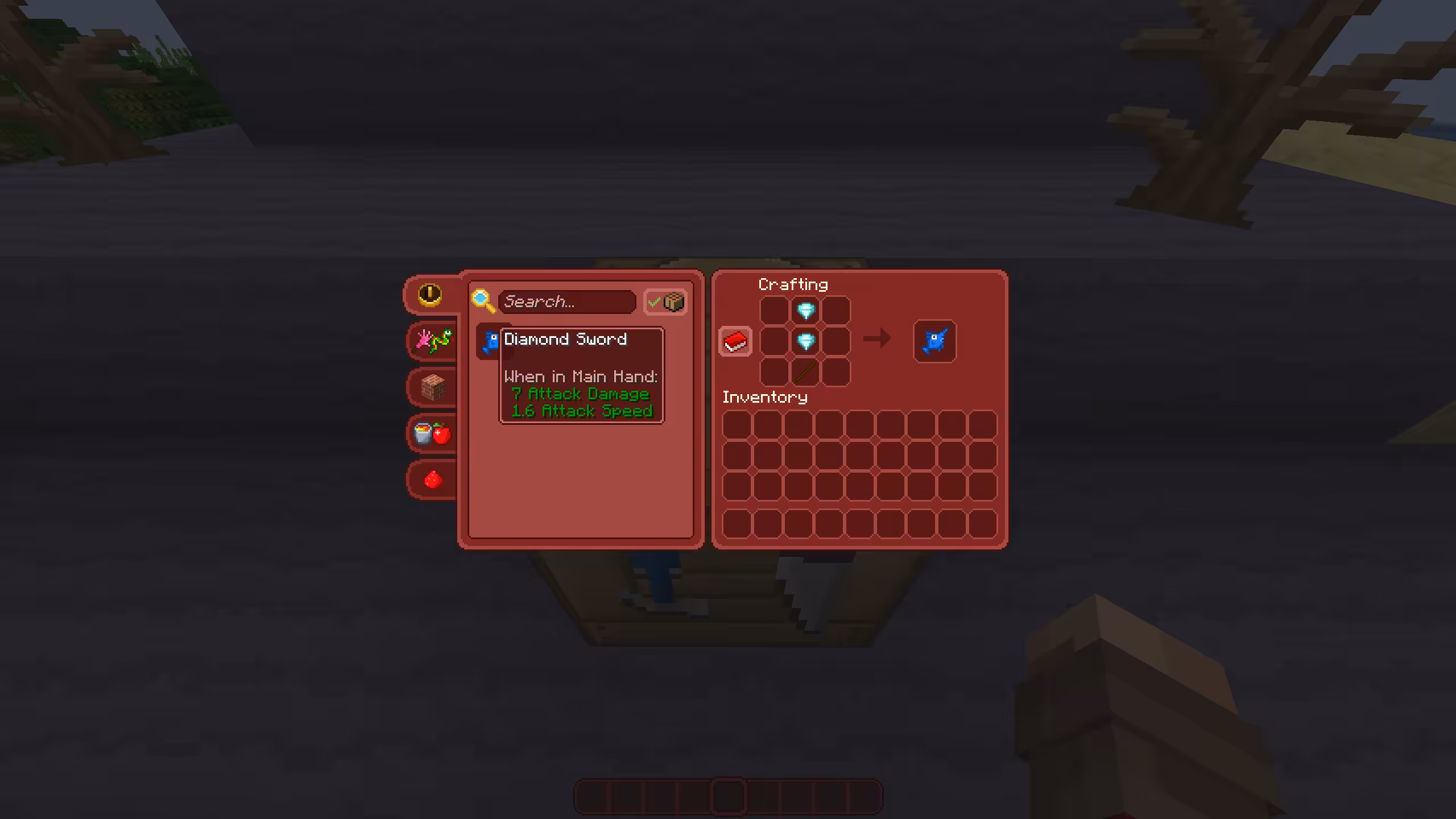 Interface de marchand ambulant avec Cartoon Texture Pack