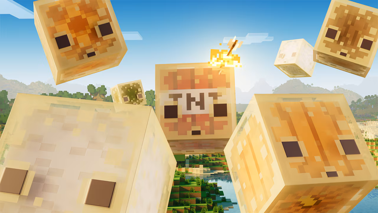 Minecraft Live TwitchCon 2026 avec des cubes de soufre de Chaos Cubed