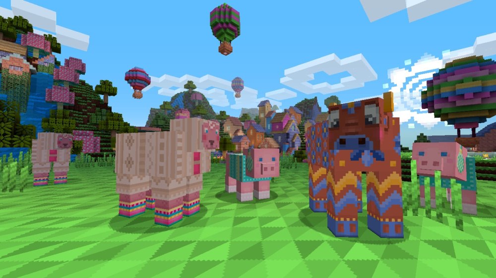 Animaux Minecraft avec un style tricoté dans Pattern Texture Pack