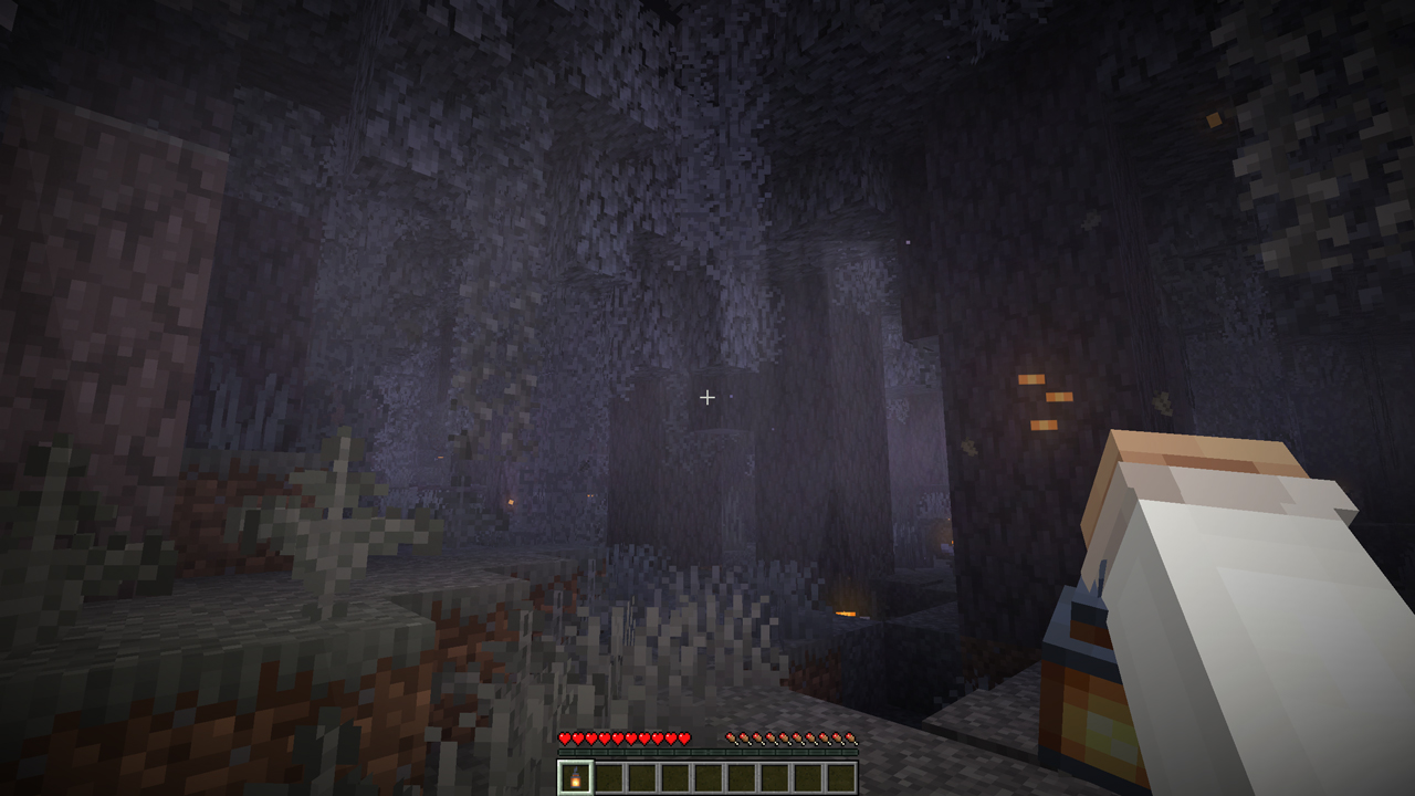 Pale Garden dans Minecraft avec brouillard dynamique