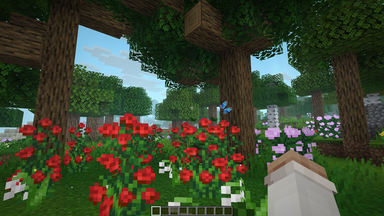 Papillons ajoutés dans Minecraft par Visual Effects+