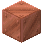 Bloc de cuivre neuf dans Minecraft.