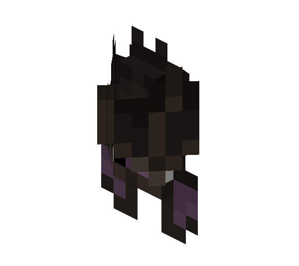 Chauve-souris suspendue à l’envers sous un bloc dans Minecraft.