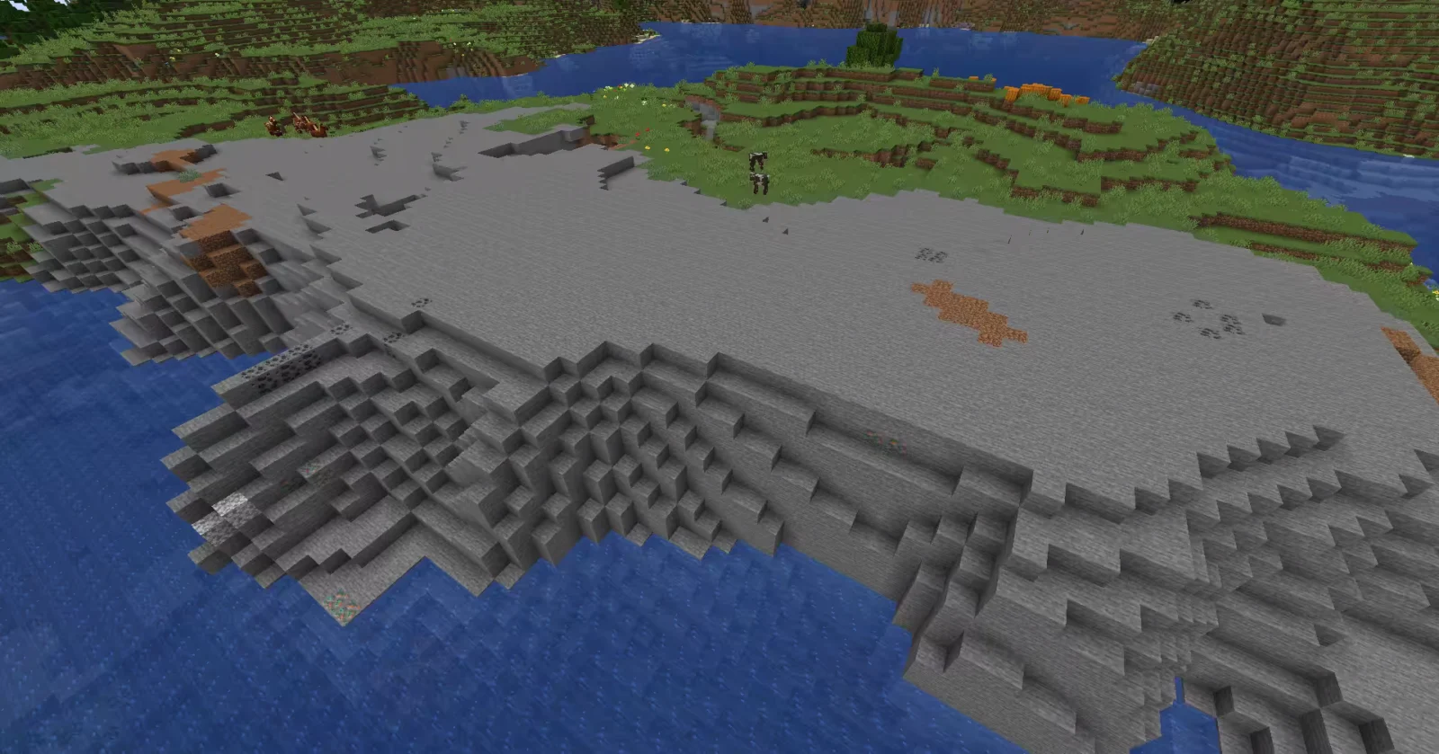 Biome Côte rocheuse dans Minecraft.