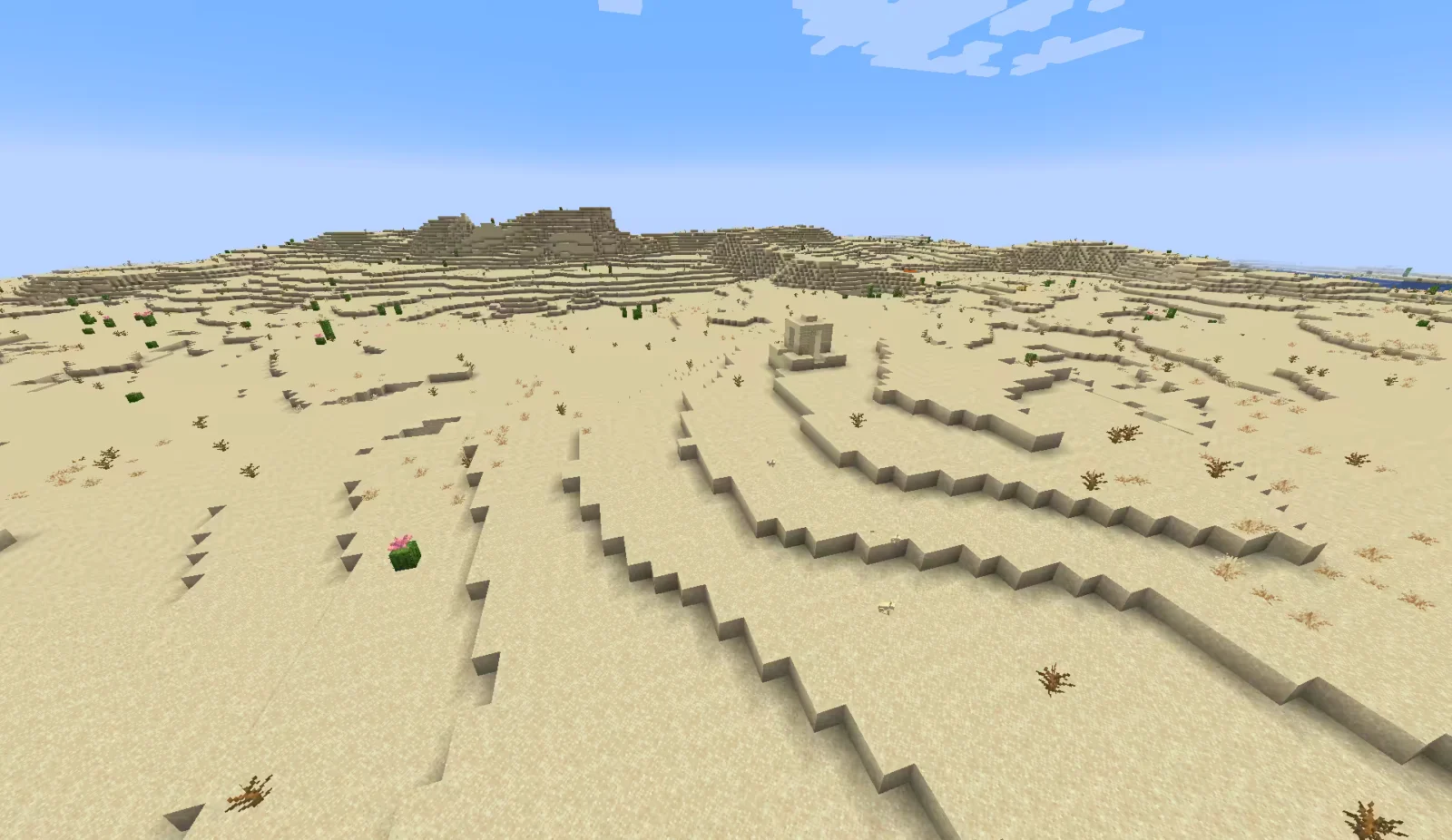 Biome Désert dans Minecraft.