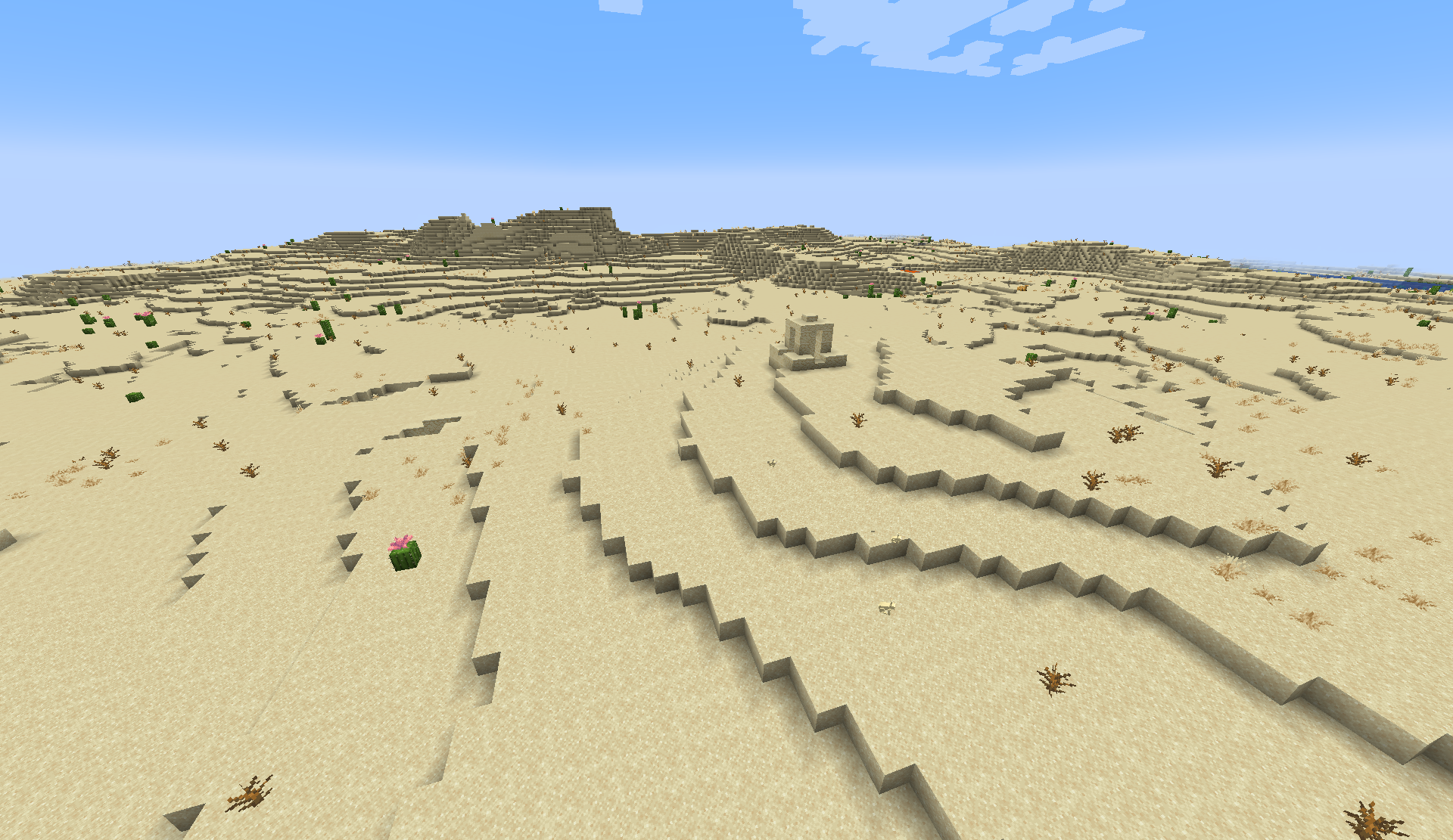 Biome Désert dans Minecraft.