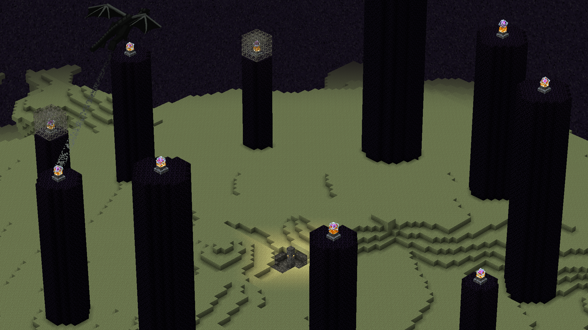 Biome L’End dans Minecraft.