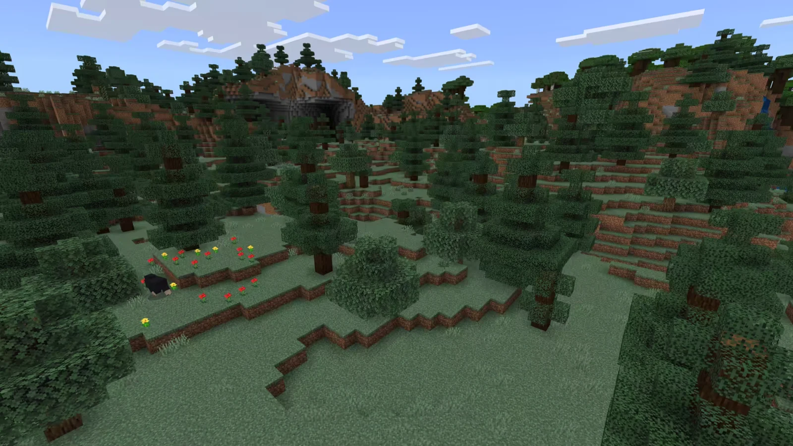 Biome Forêt venteuse dans Minecraft.