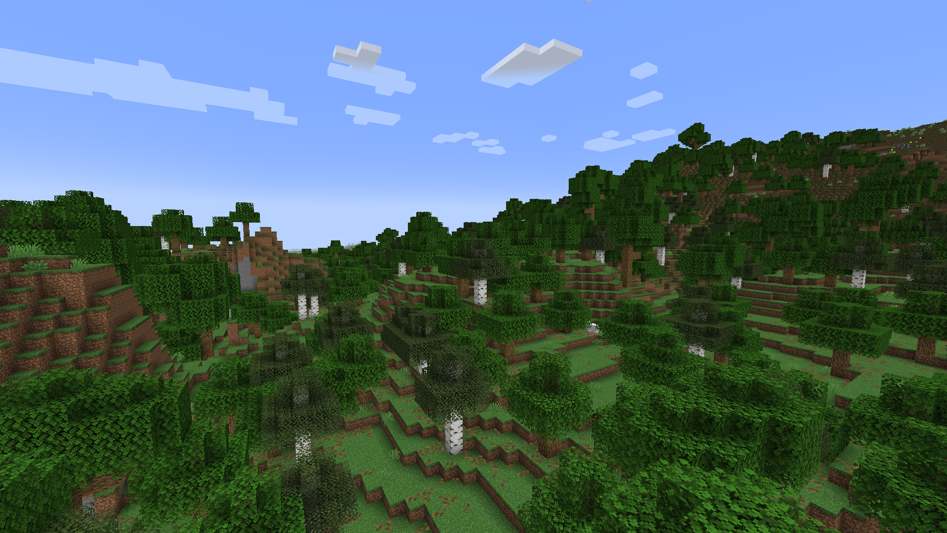 Biome Forêt dans Minecraft.
