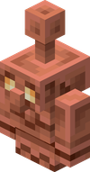 Golem de cuivre dans Minecraft.