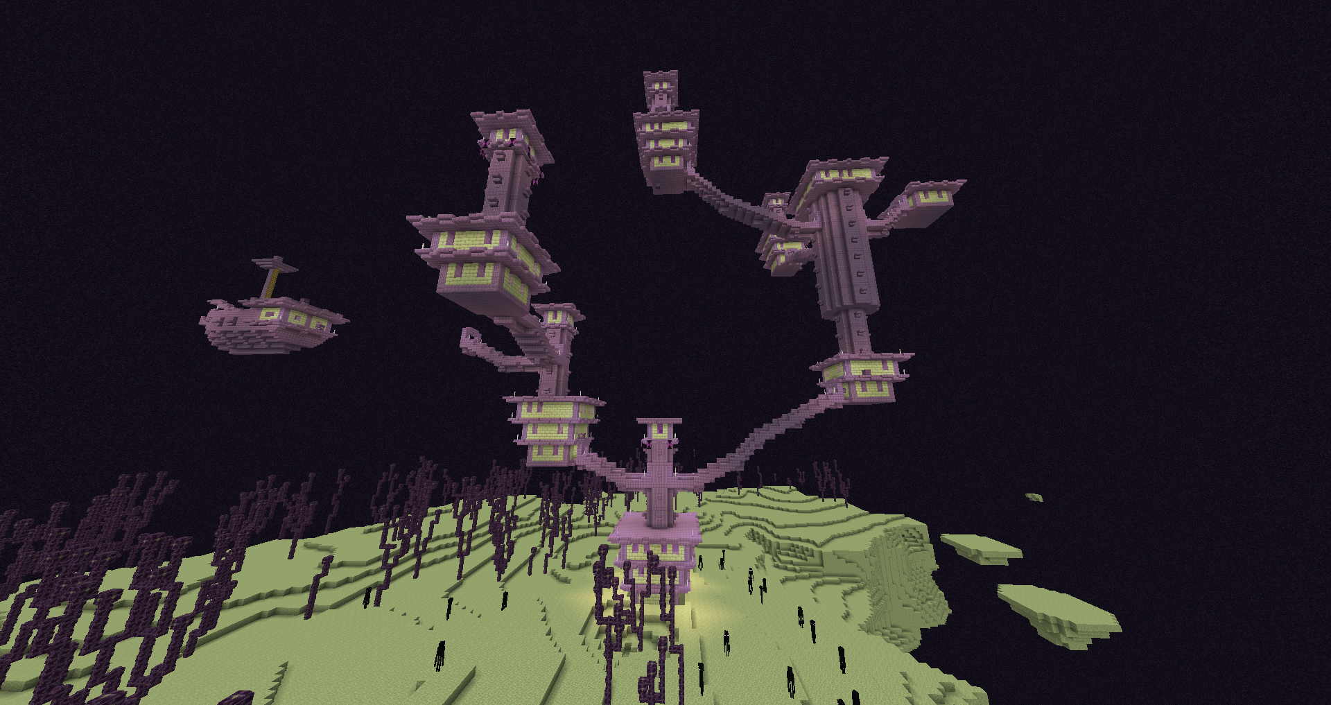 Biome Hautes terres de l’End dans Minecraft.