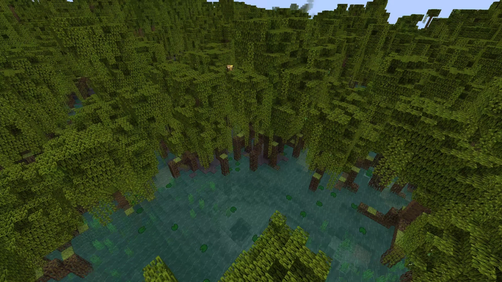 Biome Marais à mangroves dans Minecraft.